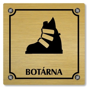 Botárna, 148x148mm, zlatá, Kansas